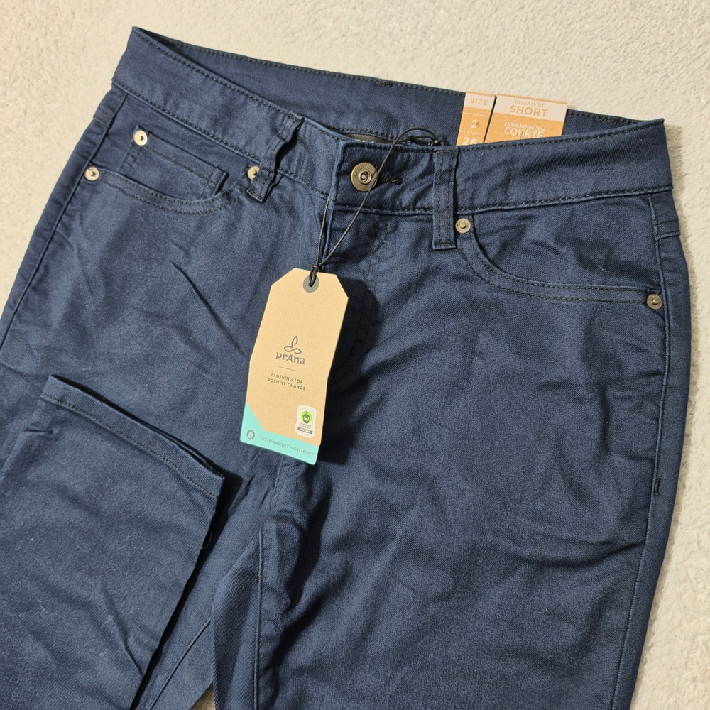 NEW! Prana Kayla High Rise Jean Womens 2/28/30 Indie Blue Stretch 5-Pocket Denim